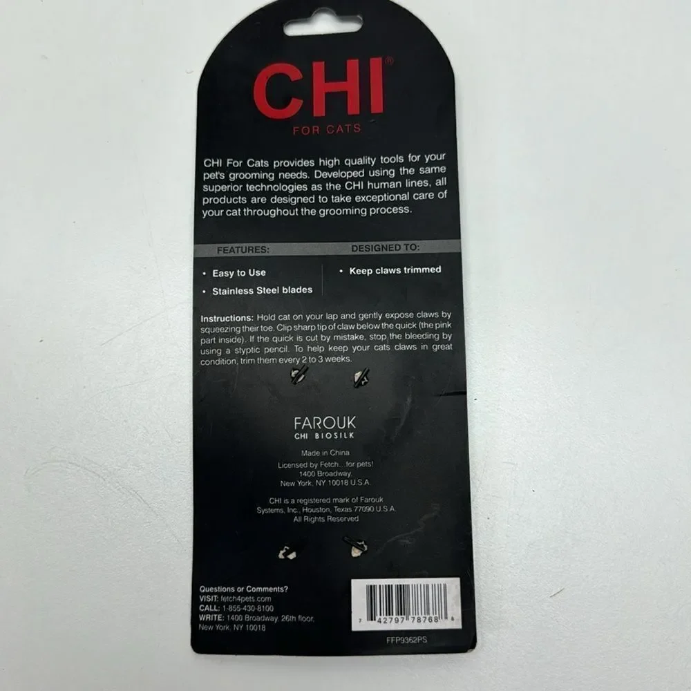 🔥 CHI FOR Cats Nail Scissors Coupe ongle ciseaux pour chat NEW